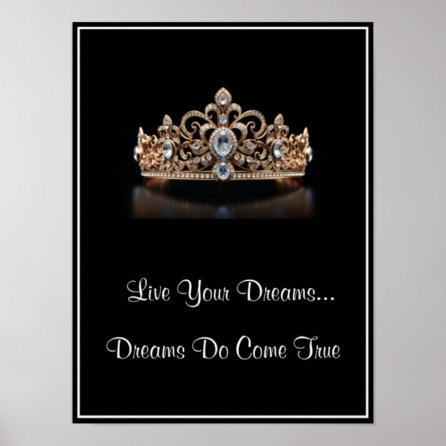 Crown Live Your Dreams Poster (Frente)