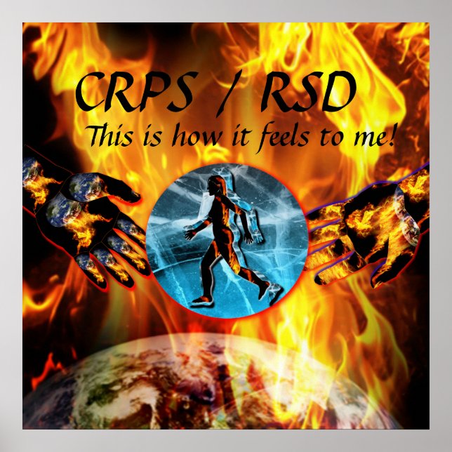 CRPS/RSD É assim que me sinto! Poster Blzn (Frente)