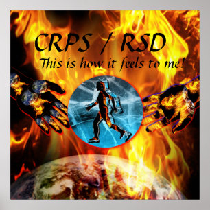 CRPS/RSD isto é como me sente! Poster de Blzn