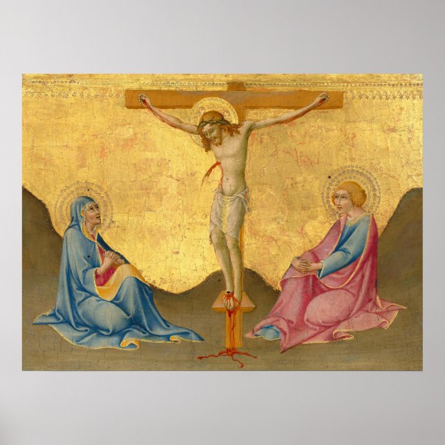 Crucificação - Sano di Pietro Fine Art Poster (Frente)
