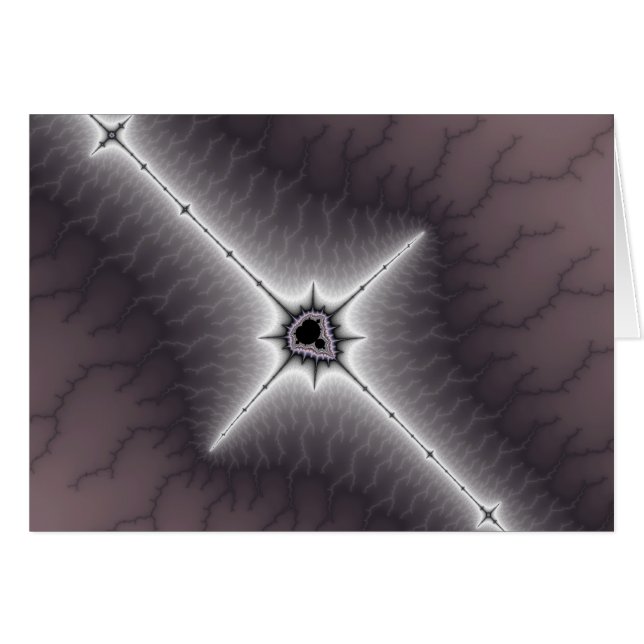 Crucifixo - Cartão Fractal (Frente Horizontal)