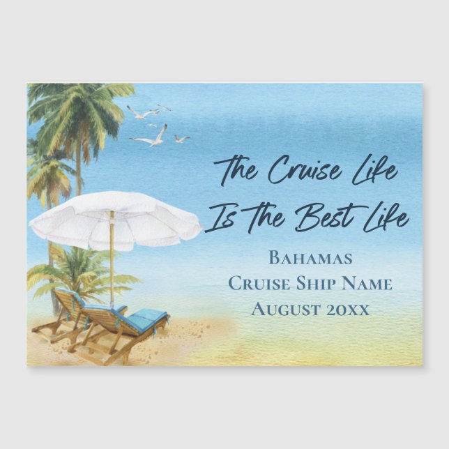 Cruise Bahamas Cabin Stateroom Door Marker (Frente)