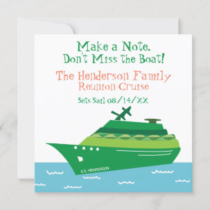 Cruise da Reunião Familiar Salve a Data