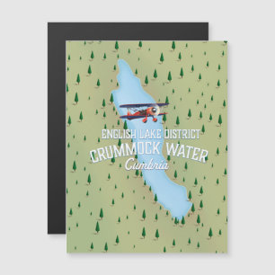 Crummock Water, poster de viagens de mapa distrita