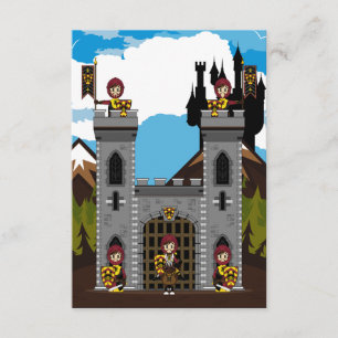 Crusader Knights e Castle RSVP Card