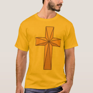 cruz 3D Dourado - os homens Short a camisa da Capa