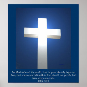 Cruz Branca, poster John 3:16