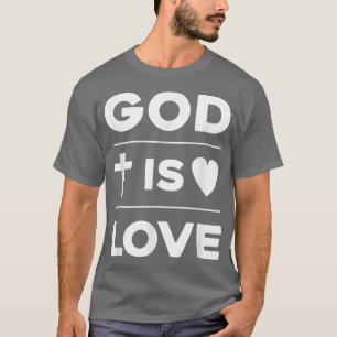 Cruz Cristã e Coração Deus é Camisa do Amor