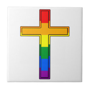 Cruz Cristã nas Cores da Bandeira Gay