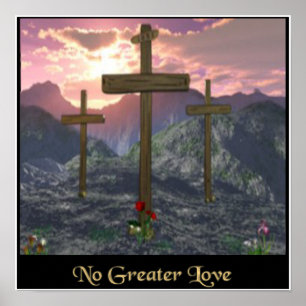 cruz de calvário cristã do poster