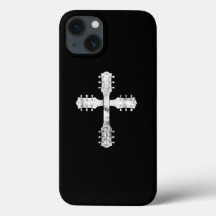cruz de guitarra do culto cristão