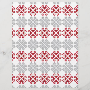 Cruz de Lua vermelha e geométrica das cinzas