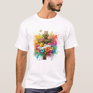 Cruz Fiel: Camisa Jesus Inspiracional"