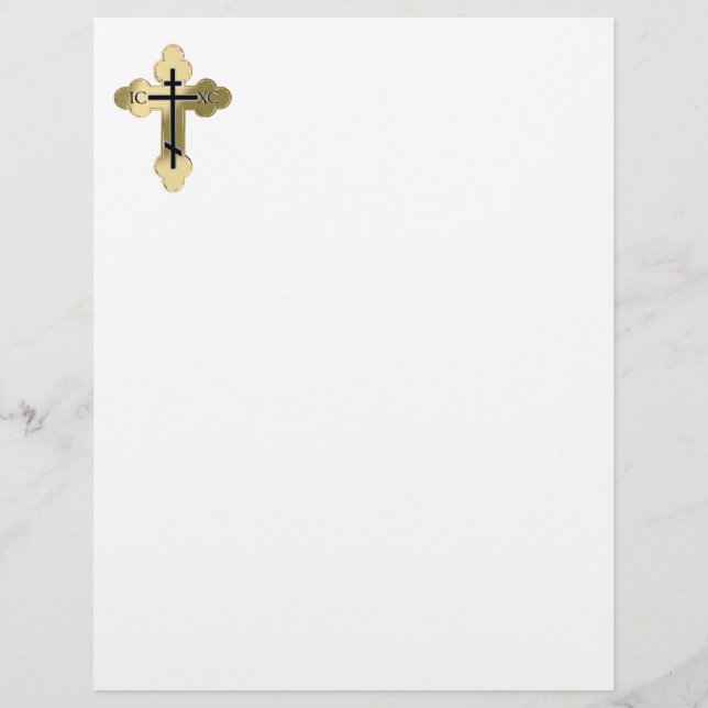 Cruz ortodoxa cristã (Frente)