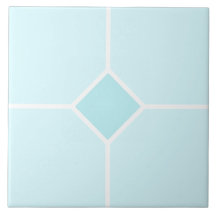 Cruz quadrada branca e azul clara