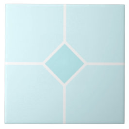 Cruz quadrada branca e azul clara