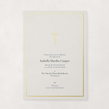 Cruz Religiosa Minimalista Elegante em Folha de Ou