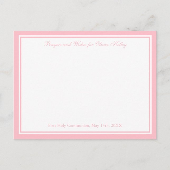 Cruz Religiosa Moderna, Desejos e Cartão de Oração (Frente)