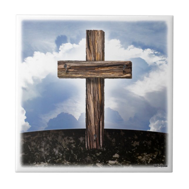 Cruz Rústica com Céu (Frente)