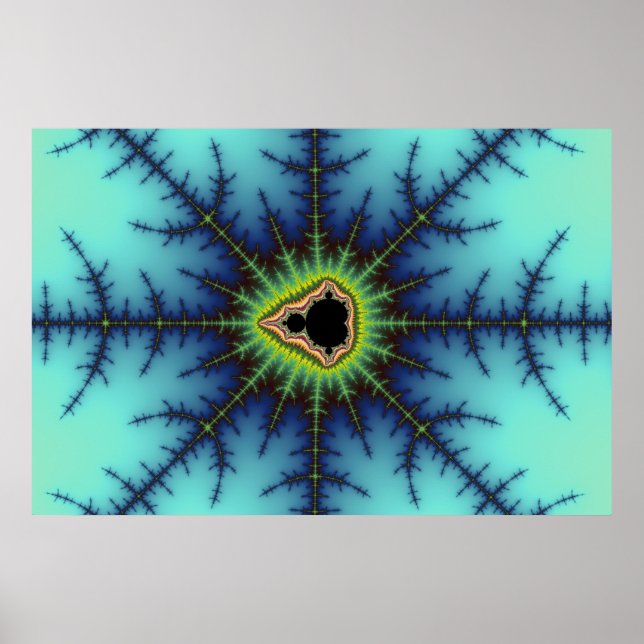 Cruzamentos - Poster Fractal (Frente)