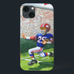 Cruzando a Linha de Meta para um Retoque<br><div class="desc">Ouçam a multidão rugindo enquanto assistem seu jogador favorito atravessando a linha do gol para um touchdown! Jay Throckmorton pintou esta cena dinâmica. Comprar cópia para você ou dê como presente para o fã de futebol em sua vida!</div>
