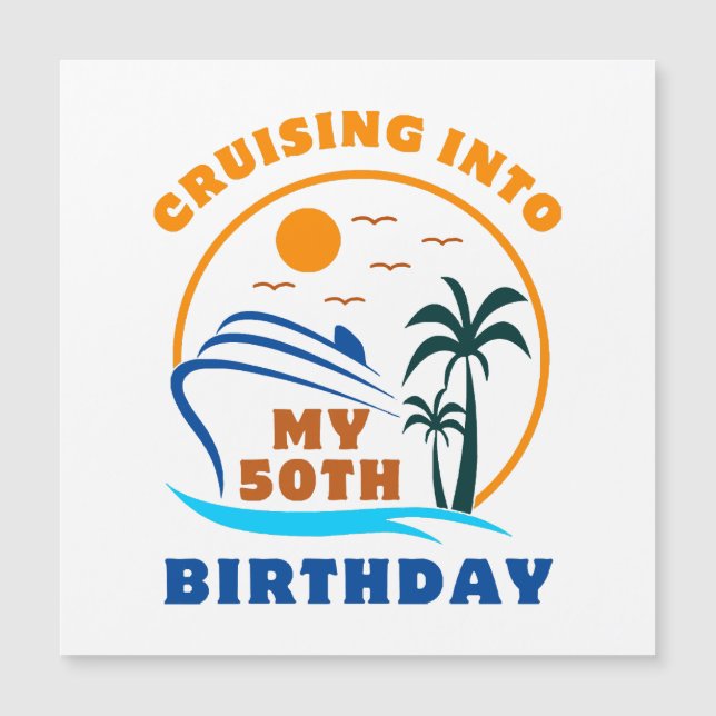 Cruzando No Meu 50º Barco de Aniversário (Frente)