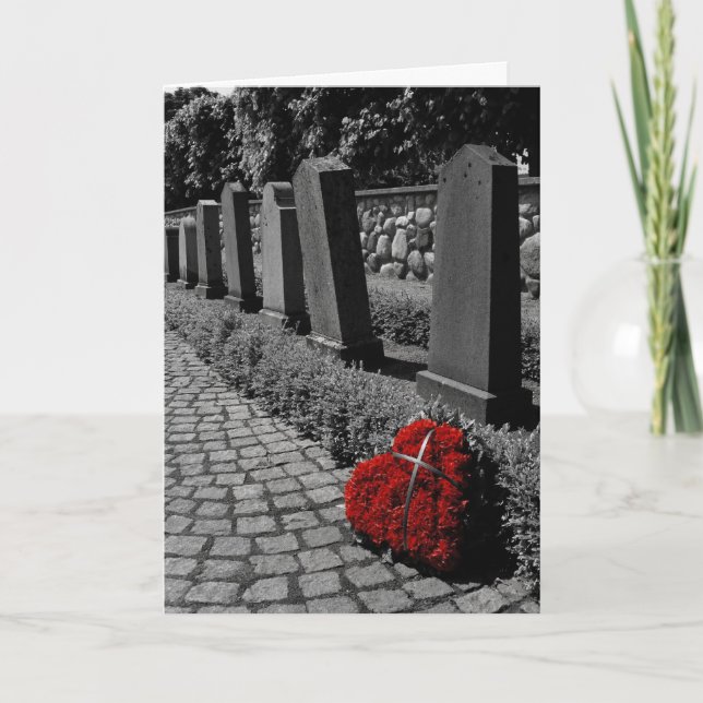 Cruze Meu Cartão de condolências Cardíaco (Frente)