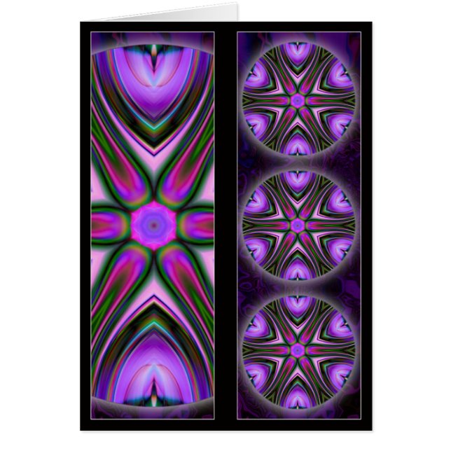 Cruze o cartão do marcador da mandala (Frente)