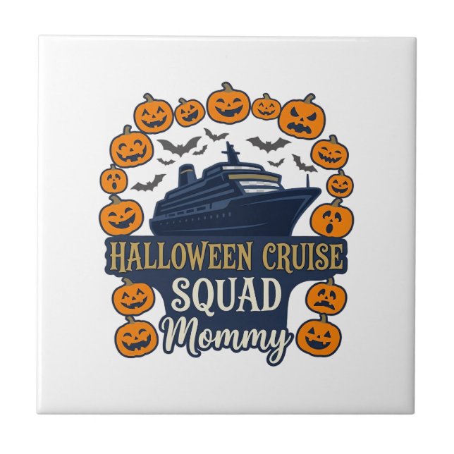 Cruzeiro de Halloween Equipe Mamãe Navio Abóboras  (Frente)