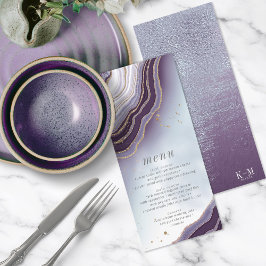 Crystal Agate Wedding Menu V2 Ametyst ID825