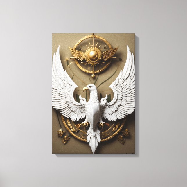 Crystal Eagle Canvas Art – Fierce Wild Spirit Wall (Frente)