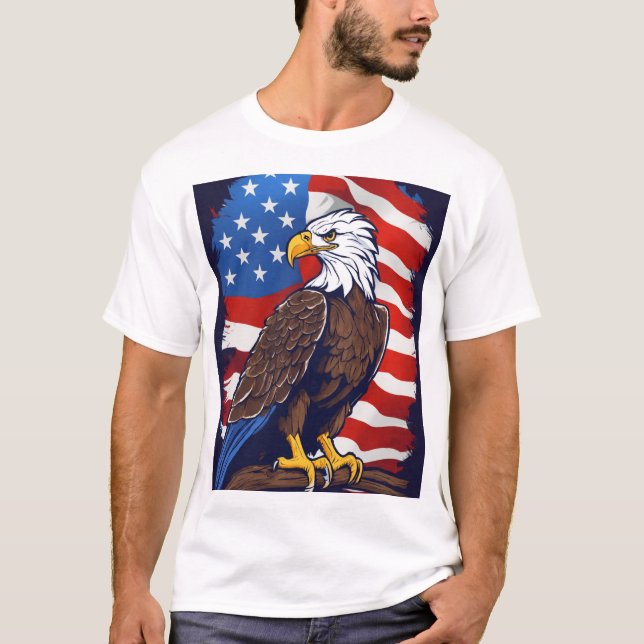 Crystal Eagle na Design de Camisa T de Voo (Frente)