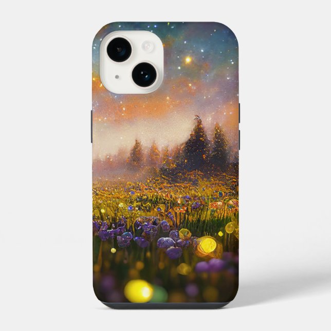Crystal Fields em um Ouro Sunset Case-Mate iPhone (Verso)