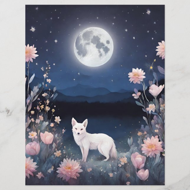 Crystal Fox Floral Scrapbook Junk (Frente)