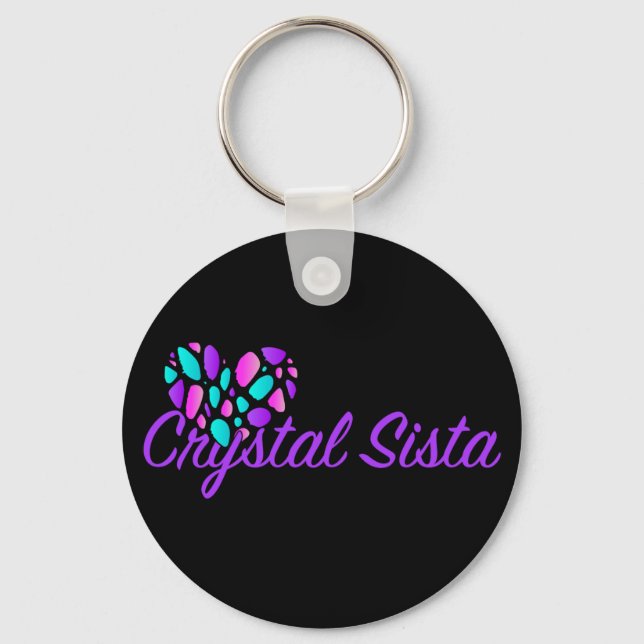 Crystal Sista Chaveiro Purple (Frente)
