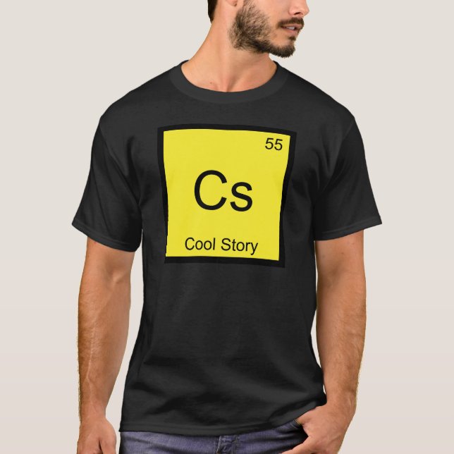 Cs - Camisa Meme Símbolo do Elemento Químico (Frente)