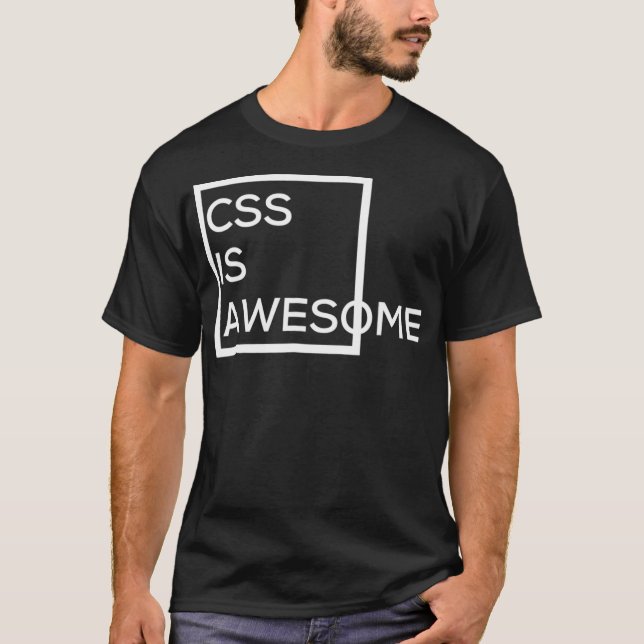 CSS é incrível para programadores de camisas (Frente)