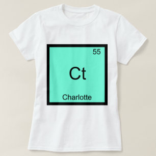 Ct - Camiseta de Química Elemento Divertido Charlo