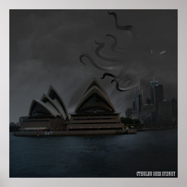Cthulhu Em Sydney Poster (Frente)