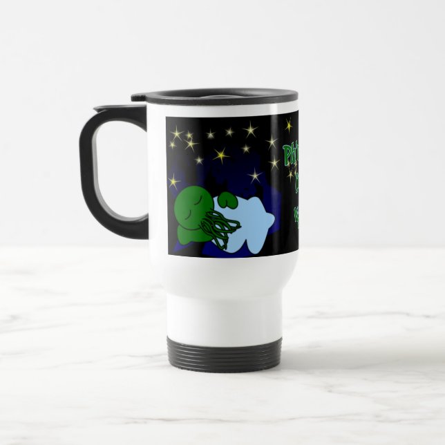 Cthulhu Naptime - caneca de viagem reusável (Esquerda)