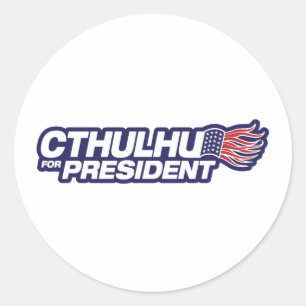 Cthulhu para o presidente Etiqueta