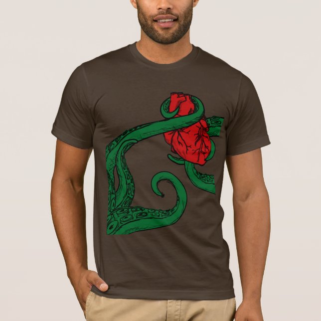 Cthulhu roubou minha camisa do coração T (Frente)