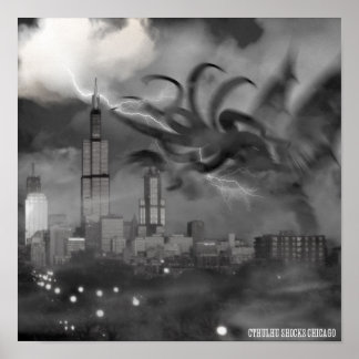 Cthulhu Shocks Poster de Chicago
