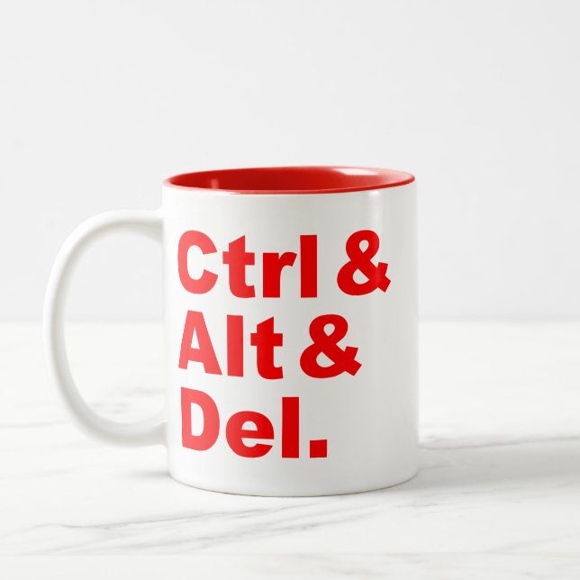 CTRL & Alt & Del Caneca (Esquerda)