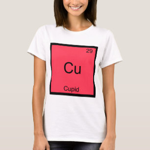 Cu - Cupido Camiseta do Símbolo do Elemento de Quí