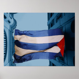 Cuba flag poster