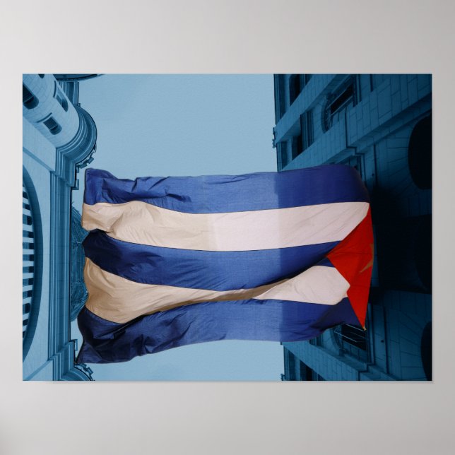 Cuba flag poster (Frente)