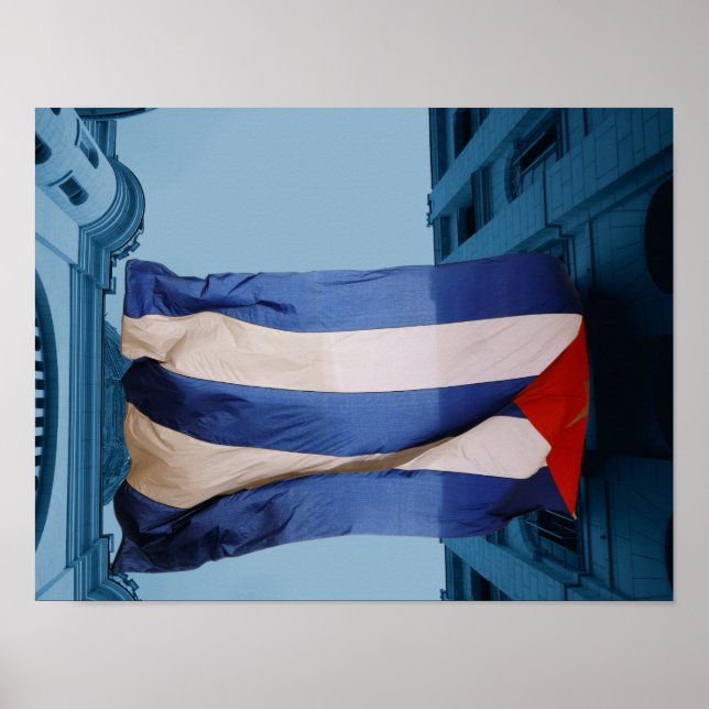 Cuba flag poster (Frente)