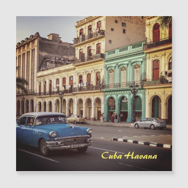 Cuba Havana Vintage Carro Clássico (Frente)