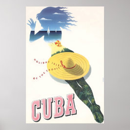Cuba Print Cuban Art Travel Poster 